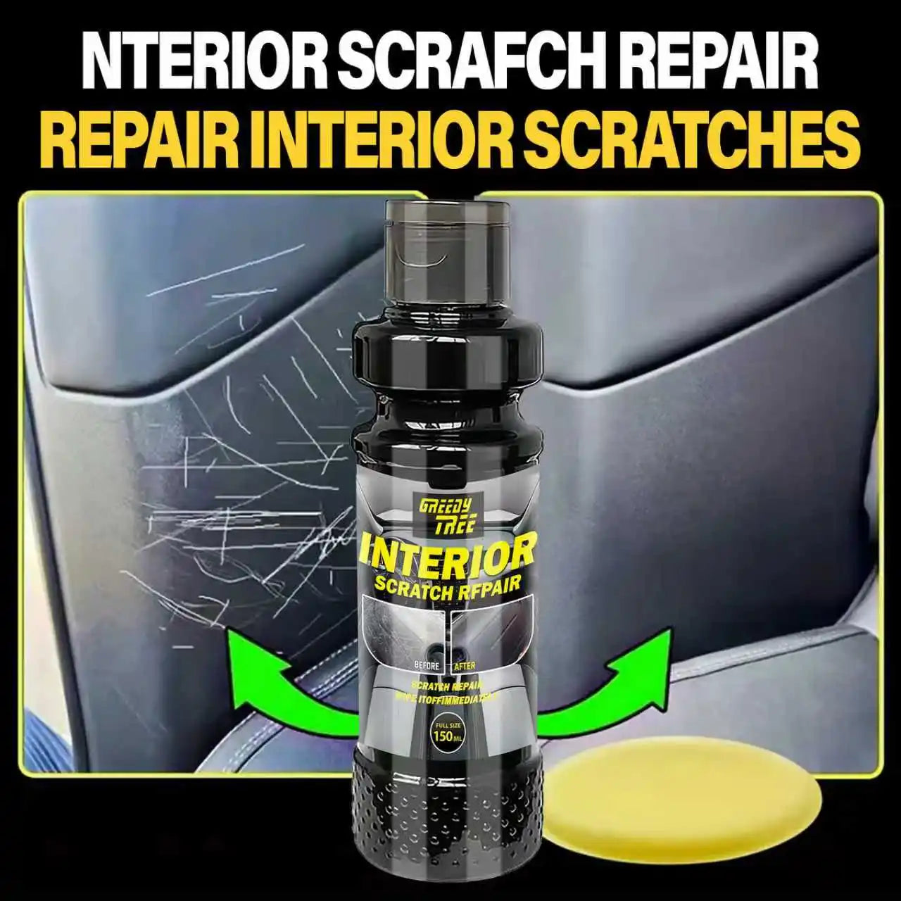 Car Interior Scratch Repair Kit – Plastic Restorer & Wax