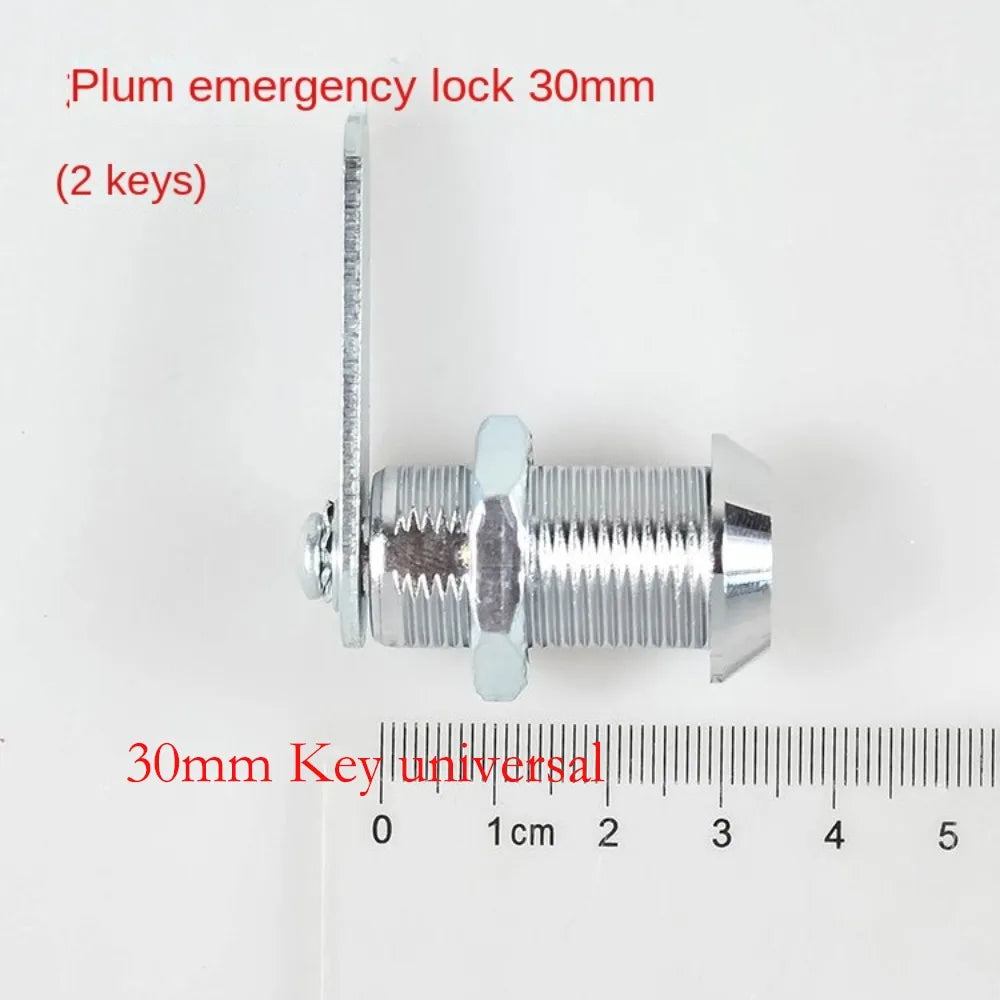 Safe Deposit Box Locks with 2 Keys Power Distribution Box File Metal Cabinet Mechanical Tongue Lock Mailbox Plum Blossom Key Oasis Select 30mm Key universal