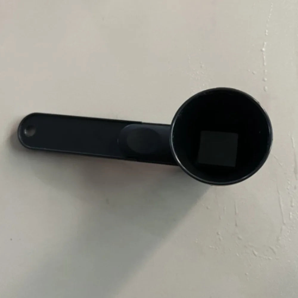 Creative Flling Coffee Scoop Funnel Plastic Reusable Sliding Scoop Funnel 2 in 1 Sliding Design Measuring Spoon Kitchen Gadgets Oasis Select Black