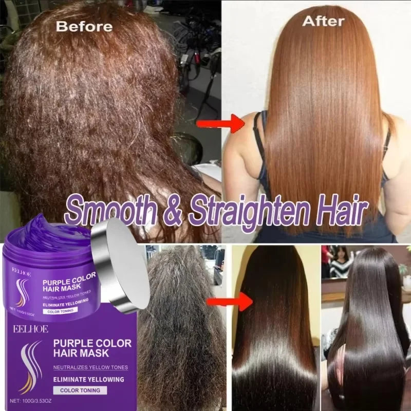 Purple Keratin Hair Mask – Deep Nourish & Frizz Control 100g