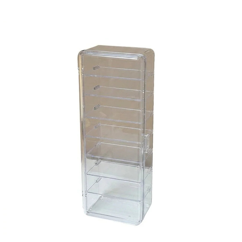 Transparent 8-Grid Display Storage Box with Detachable Dividers Dustproof Organizer for Mini Figurines Blind Boxes Oasis Select