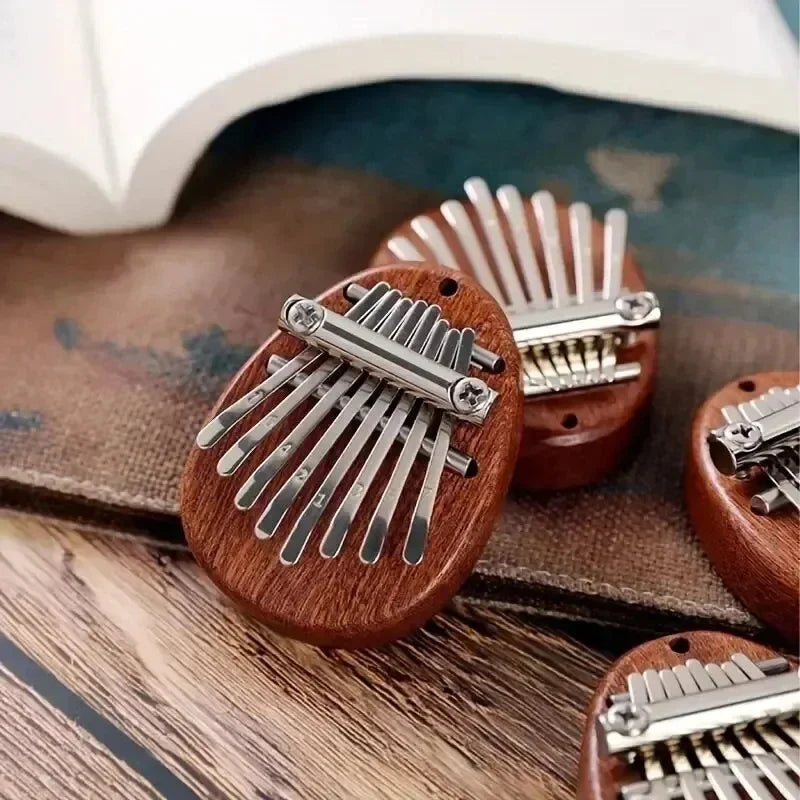 8 Key Mini Wood Kalimba High Quality Exquisite Finger Thumb Piano Marimba Musical Good Accessories Pendant Gift Oasis Select