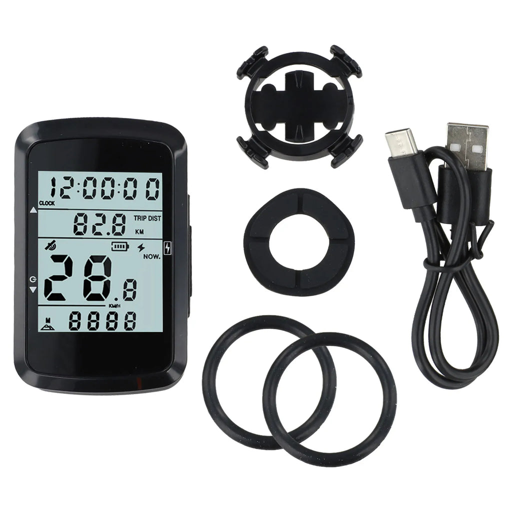For Bicycles Outdoor Cycling Computer Bicycle GPS Speedometer Long-Distance Cycling Automatic Time Calibration Oasis Select computer base