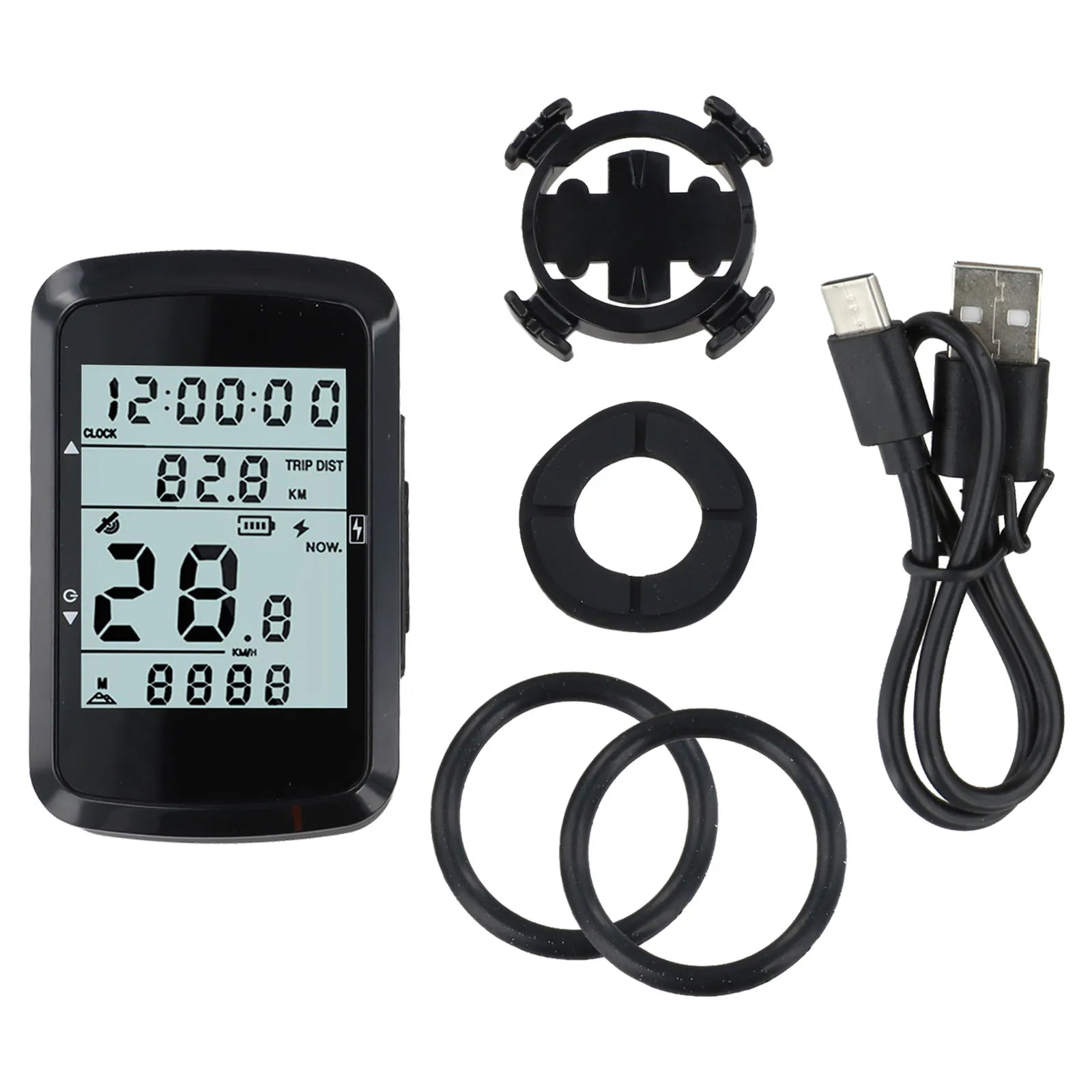 For Bicycles Outdoor Cycling Computer Bicycle GPS Speedometer Long-Distance Cycling Automatic Time Calibration Oasis Select computer base