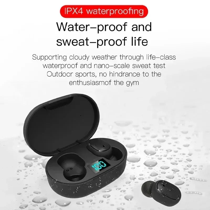TWS E6S Bluetooth Earphones Wireless Bluetooth Headset Noise Cancelling Headsets With Microphone Headphones For Xiaomi Redmi Oasis Select