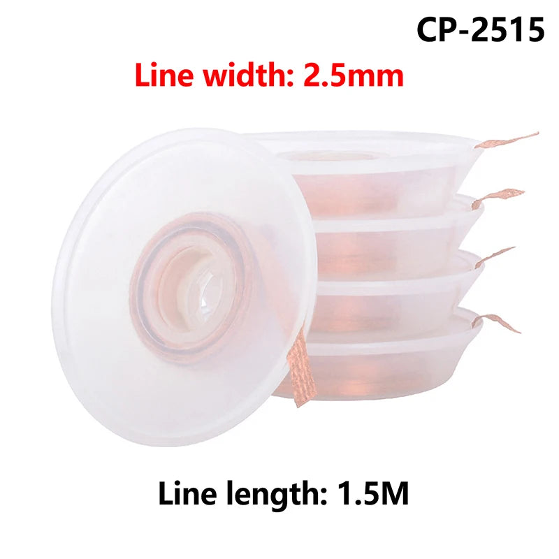 5 PCS Desoldering Wire Braid Soldering Mesh Welding Parts Low Residue No-Clean Solder Tin Remover Tool Oasis Select A4