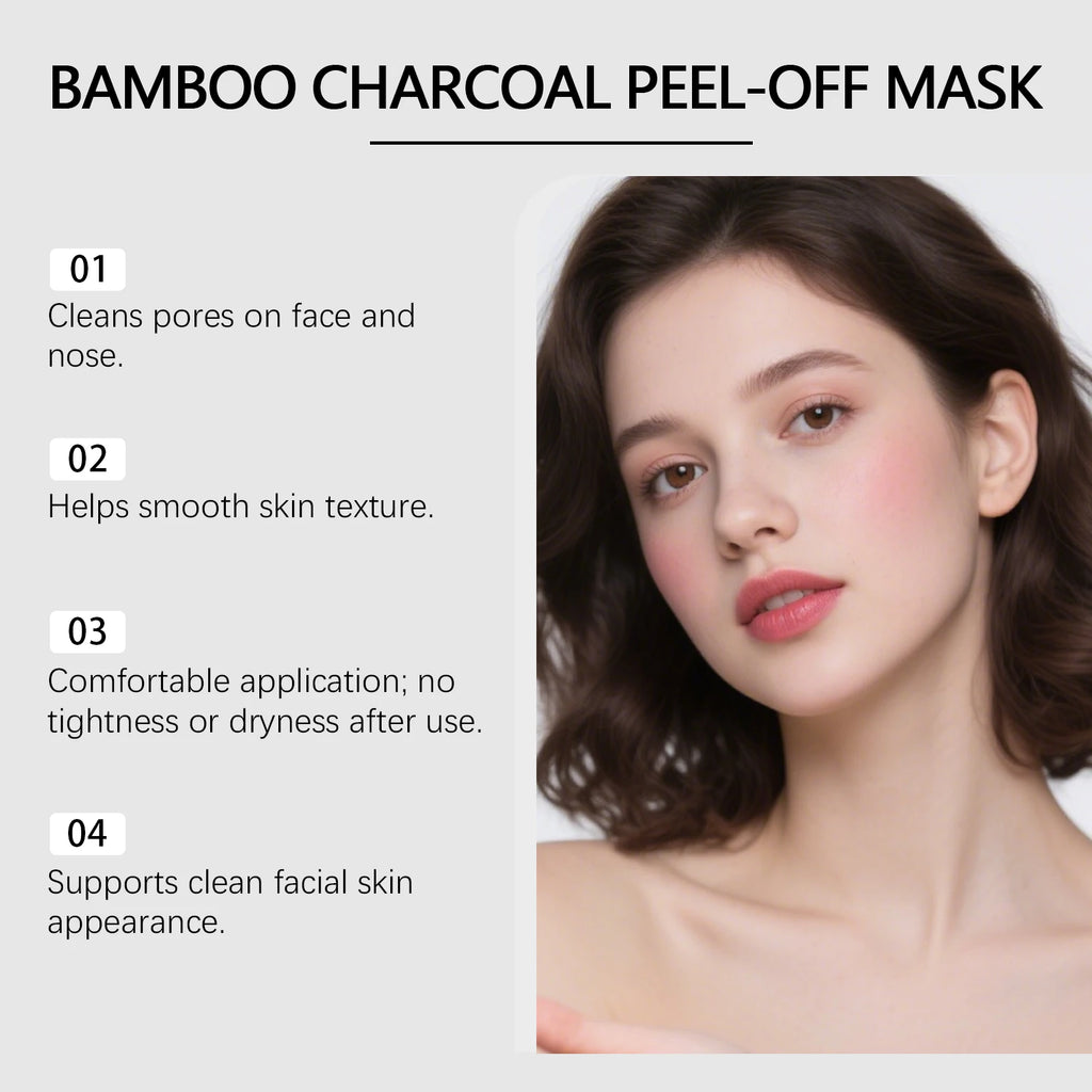 Bamboo Charcoal Peel-Off Mask – Hydrating & Cleansing Peel-Off Face Mask Oasis Select
