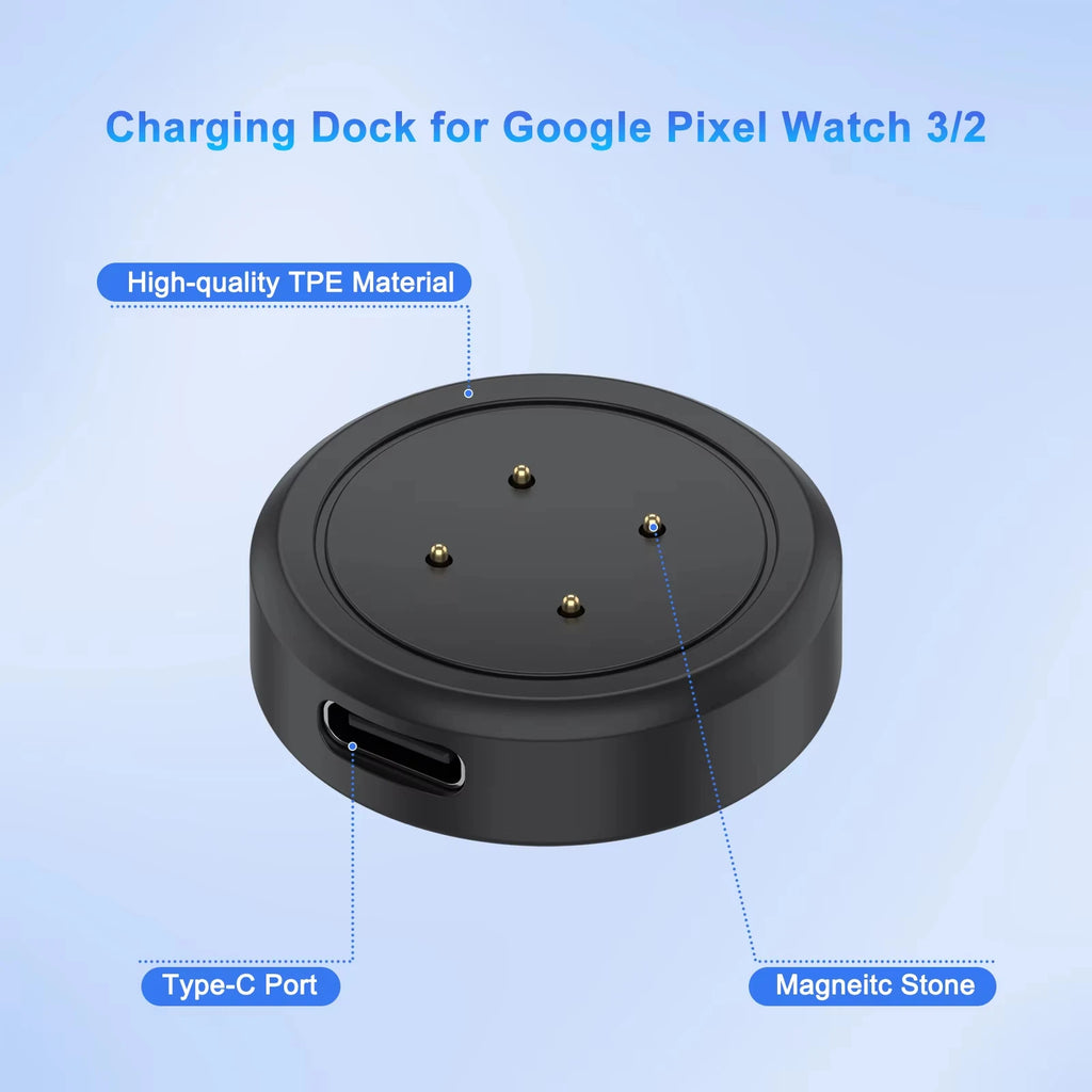 Google Pixel Watch 3 & 2 Charging Dock – USB-C & Lanyard Smartwatch Charging Dock Oasis Select