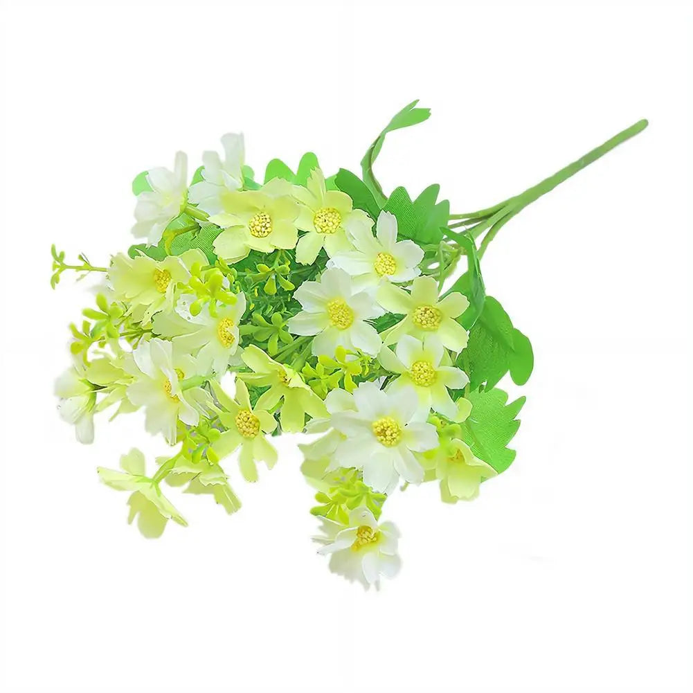 Artificial Silk Daisy Bouquet – Fake Wildflowers for Home & Wedding