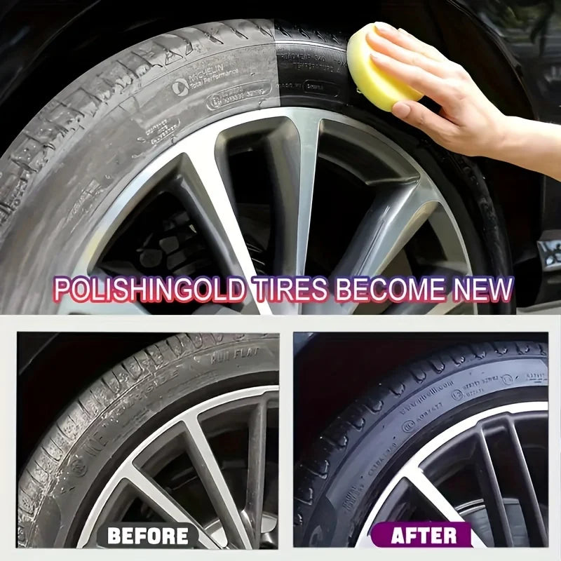 Black Tire Shine Paste – Restores Color & Prevents Cracking