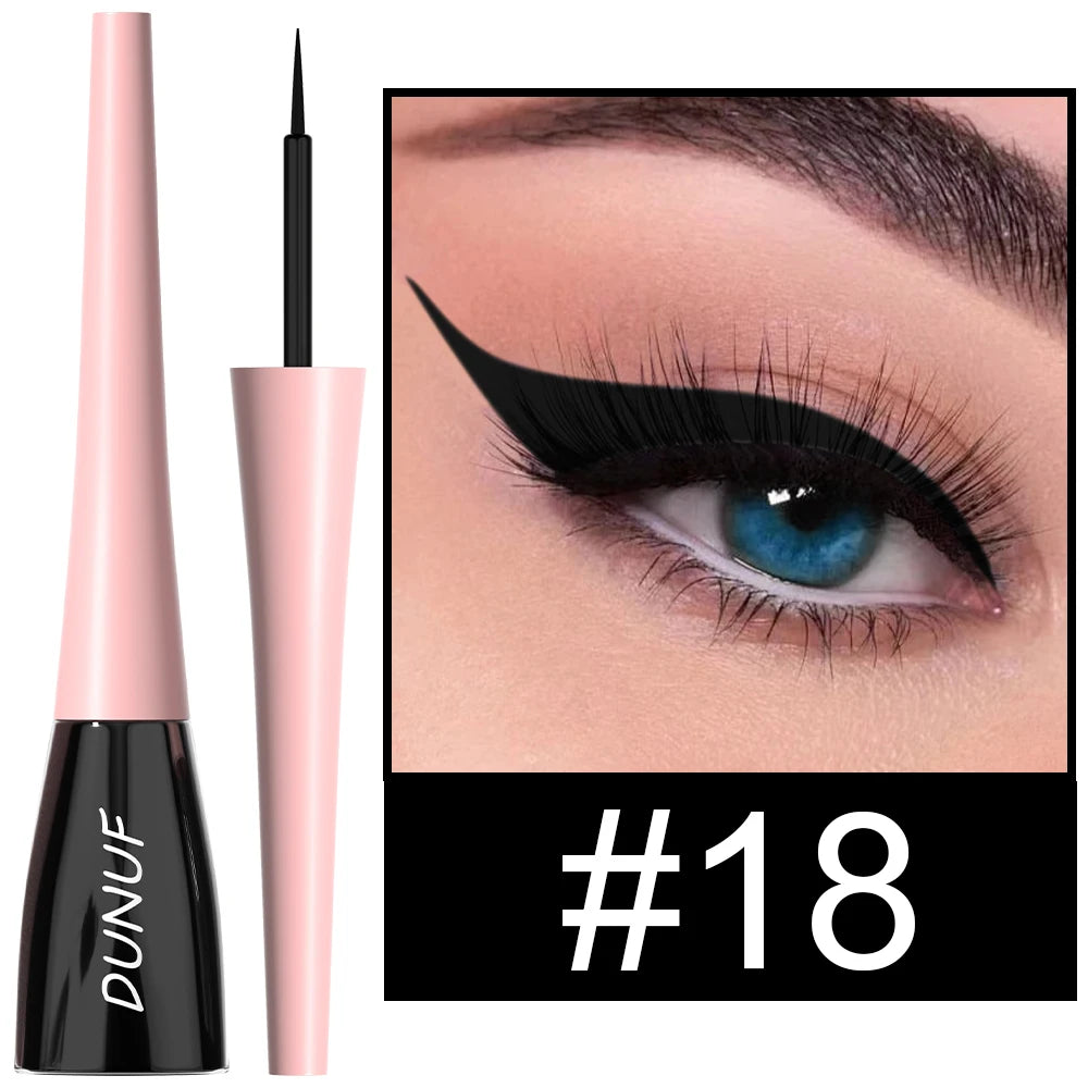 DUNUF 1 Pcs Waterproof Long-Wearing Liquid Eyeliner - Smudge-Resistant, Transfer-Proof, Perfect For Creating Dramatic Looks Oasis Select 18