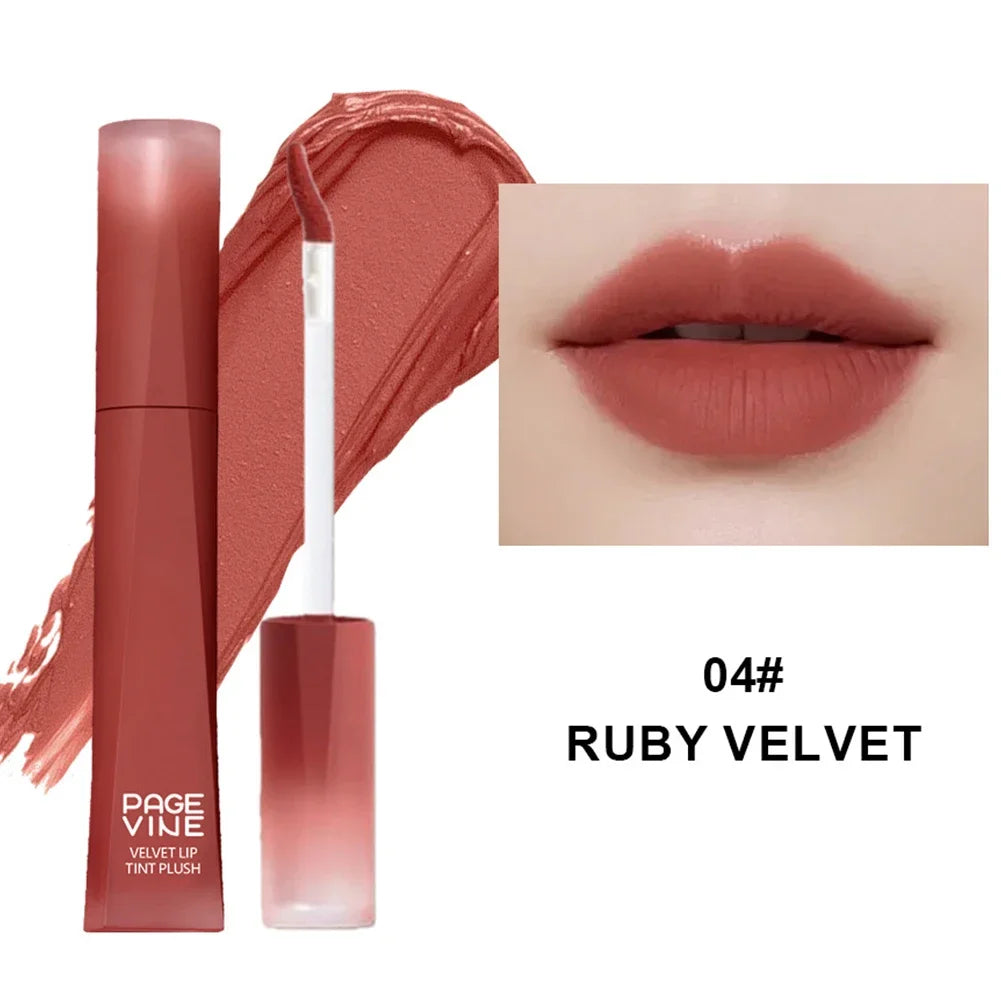 Velvet Matte Lip Mud Creamy Liquid Lipstick Smudge Proof Transfer Resistant Nude Red Brown Lip Gloss for Daily Makeup Oasis Select 04