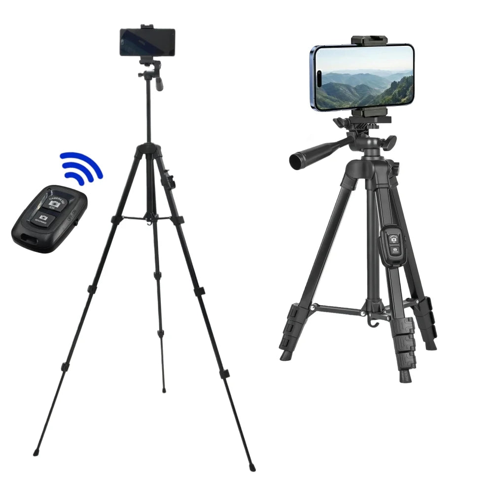 VeFly 1.06m Aluminum Tripod + Bluetooth Remote & Travel Bag