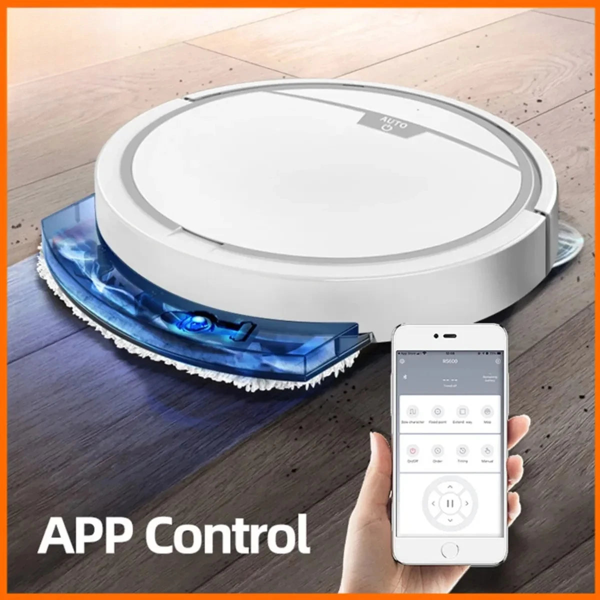 GUOHE Smart Robot Vacuum & Mop – App Control, 2800Pa