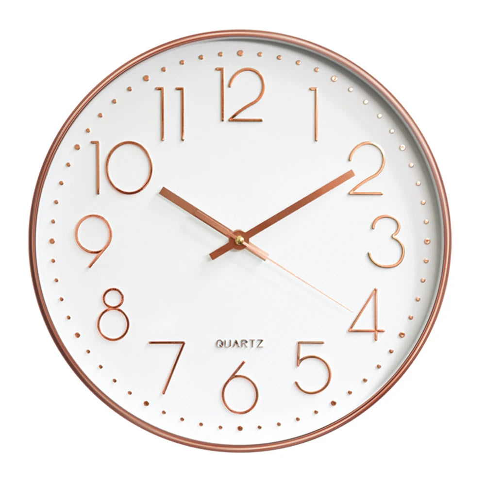 Silent Round Wall Clock | Modern Quartz Home & Office Decor