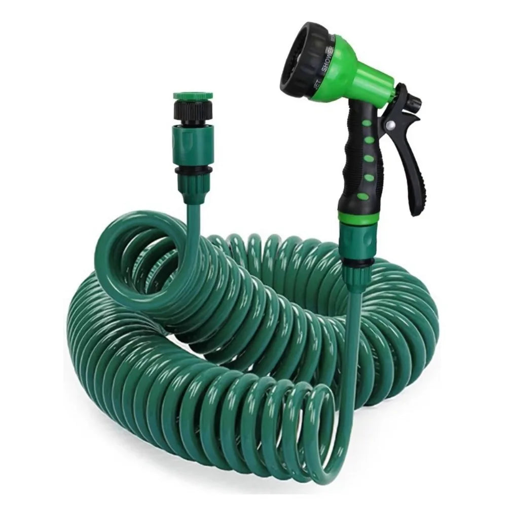 Expandable Retractable EVA Garden Hose 10/15m Portable Spring Water Pipe for Car Wash And Flower Lawn Watering Curly Magic Pipe Oasis Select