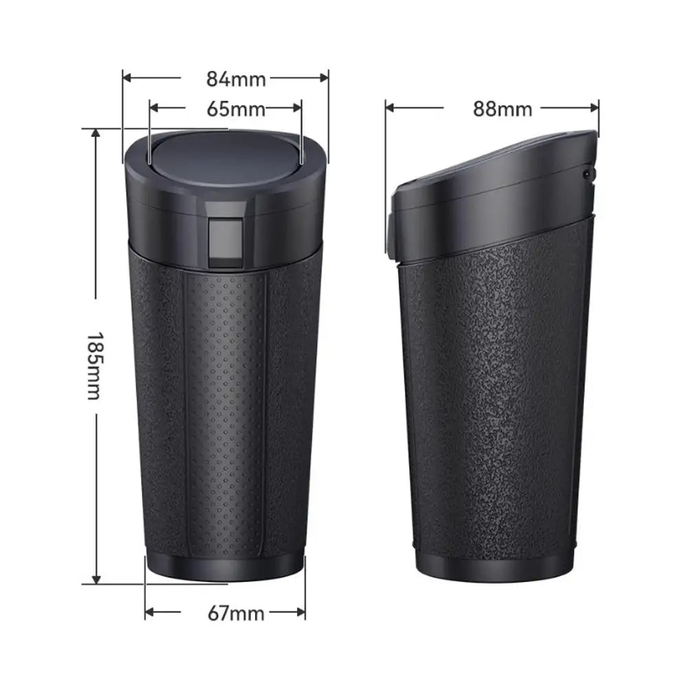 Universal Car Trash Can with Lid | Portable Car Bin Organizer