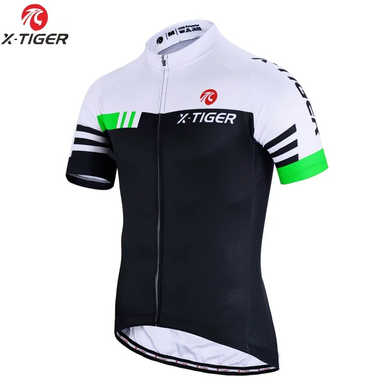 X-TIGER Summer Short Sleeve Pro Cycling Jersey Mountain Bicycle Clothing Maillot Ropa Ciclismo Racing Bike Clothes Jerseys Oasis Select XM-DY-02303 L