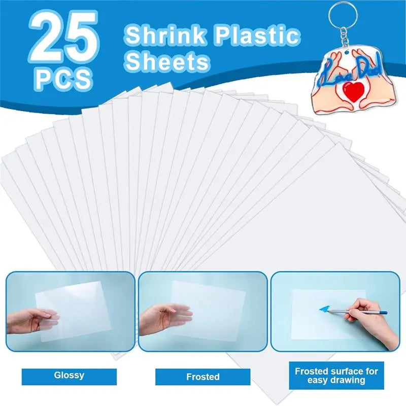 LIKE WISH Shrink Plastic Art Sheets, DIY Set For Keychains, Jewelry Making - Creative Crafts For Mother’S Day Oasis Select