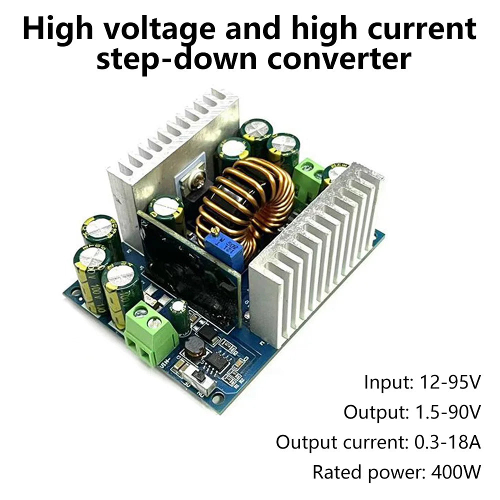 500W Buck Converter 15A DC-DC 12-95V to 1.5-90V Step-Down Power Module CC CV Voltage Regulator Module Oasis Select