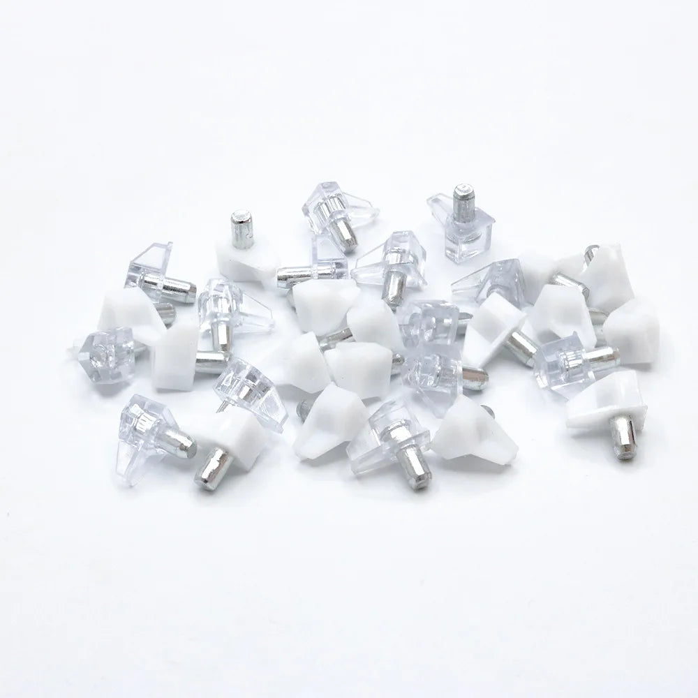 Transparent Shelf Support Pegs – Cabinet & Wardrobe Studs 10–500 PCS