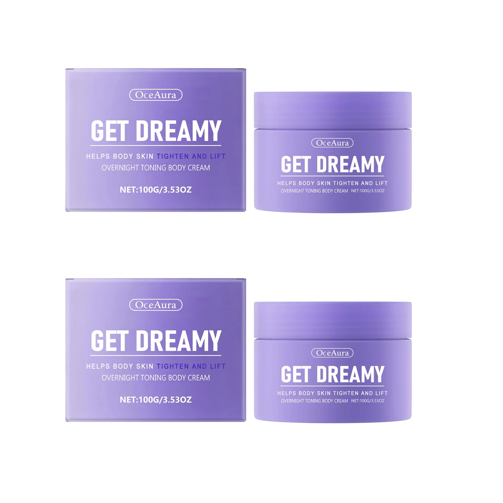 Body Shaping Cream Firming Lifting Moisturizer Skin Improving Sagging Tightens Skin Contours Smooth Massage Body Sculpting Cream Oasis Select 2 x 100g Boxed