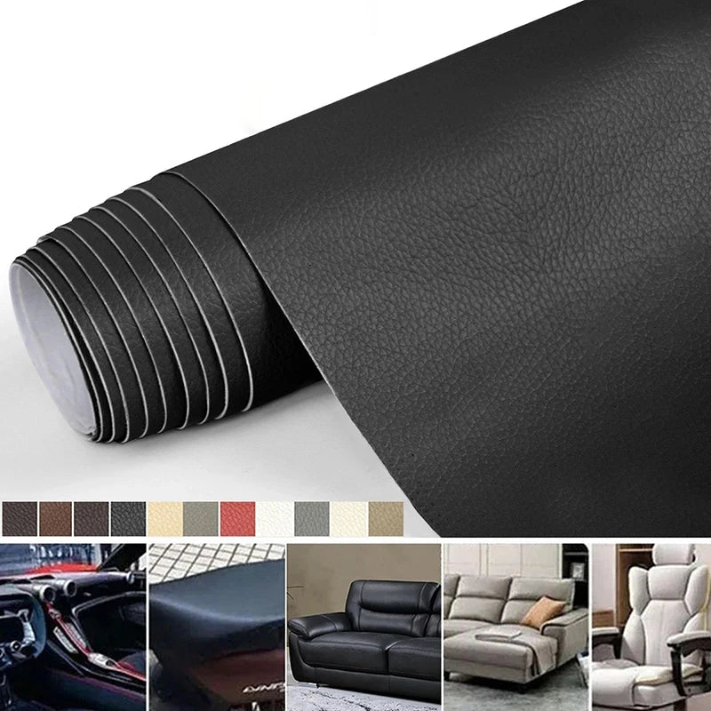 Solid Color Lychee Texture 58cm Thickened Wear-Resistant Self-Adhesive Leather Sofa Repair Sticker Multi-Purpose Protective Film Oasis Select