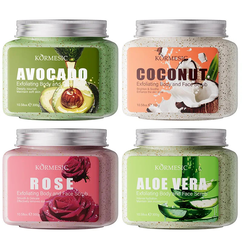 Avocado Face & Body Scrub Cream – Exfoliating Moisturizer Exfoliating Scrub Cream Oasis Select