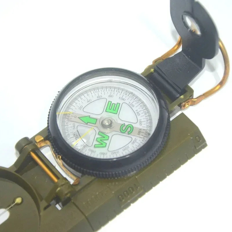 Waterproof High Precision Compass Outdoor Gadget Sports Hiking Mountaineering Professional Military Army Metal Sight Oasis Select
