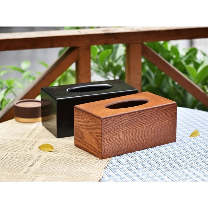 2026-WISH Multifunctional Wooden Tissue Box-Solid Wood For Car And Restaurant Napkin Holder For Creative Living Room Design Oasis Select