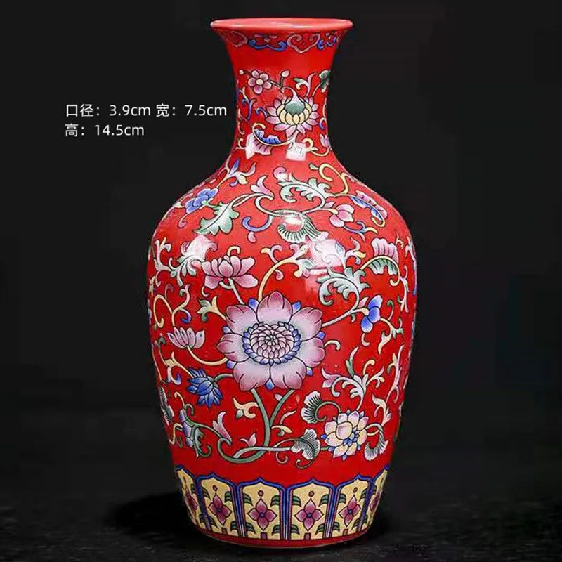 Chinese Table Antique Blue White Porcelain Vase Decoration Crafts