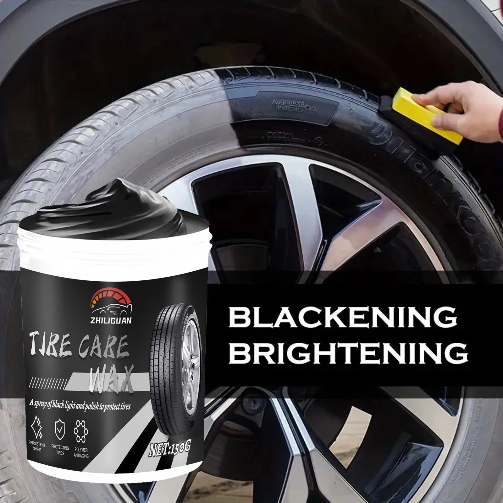 Tire Shine Wax – Durable Gloss & UV Protection for Tires