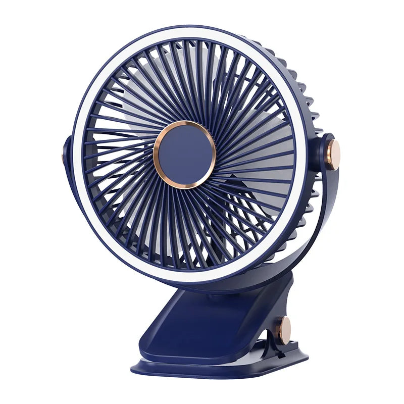 URGGU F2 Portable Camping Fan USB Rechargeable LED Clip-On