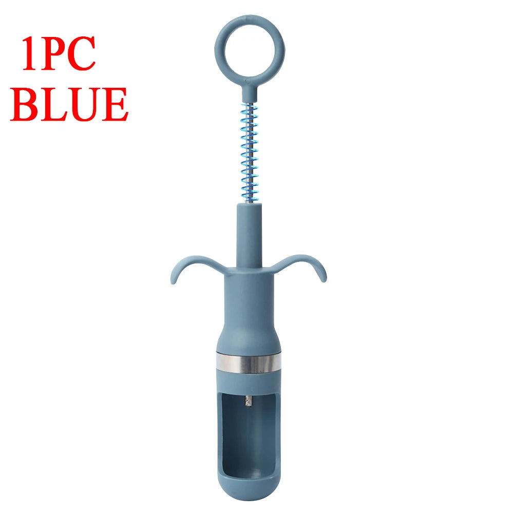 Cherry Olive Pitter & Jujube Corer – Stainless Steel 1/2/5 Pack Fruit Pitter Tool Oasis Select 1PC blue