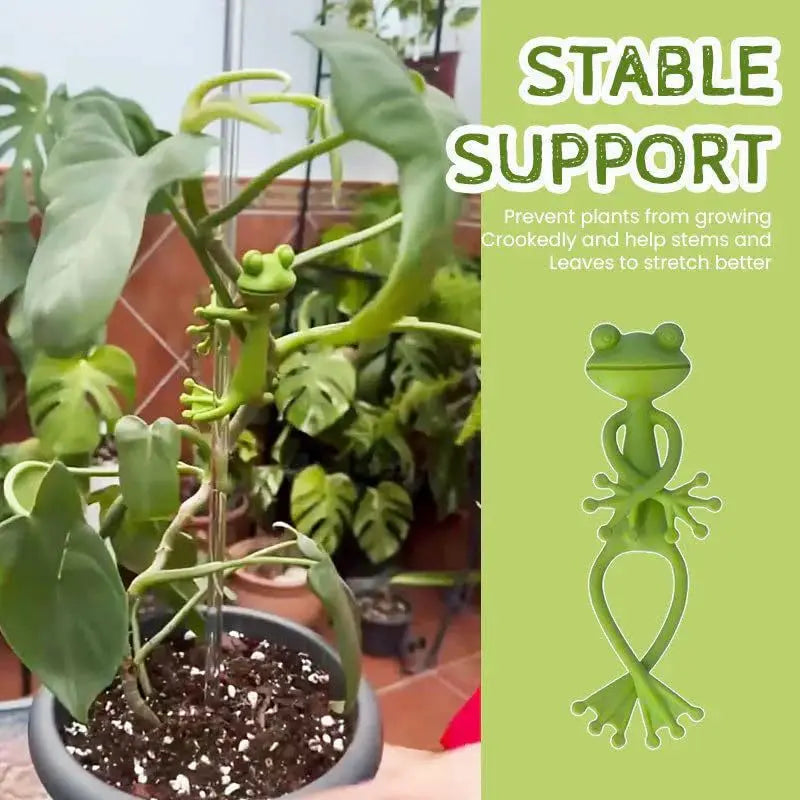 1/3/5/10PCS Frog Plant Stand Tomato Plant Support for Plants Gardening Plant Holder Plant Climbing Fixture Clips Garden Supplies Oasis Select