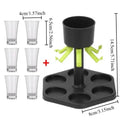 1pcs Drink Dispenser Party Supply Creative Liquor Pourer Reusable Beer Wine Whiskey Holder for Bar Drinking Game Oasis Select There are cups