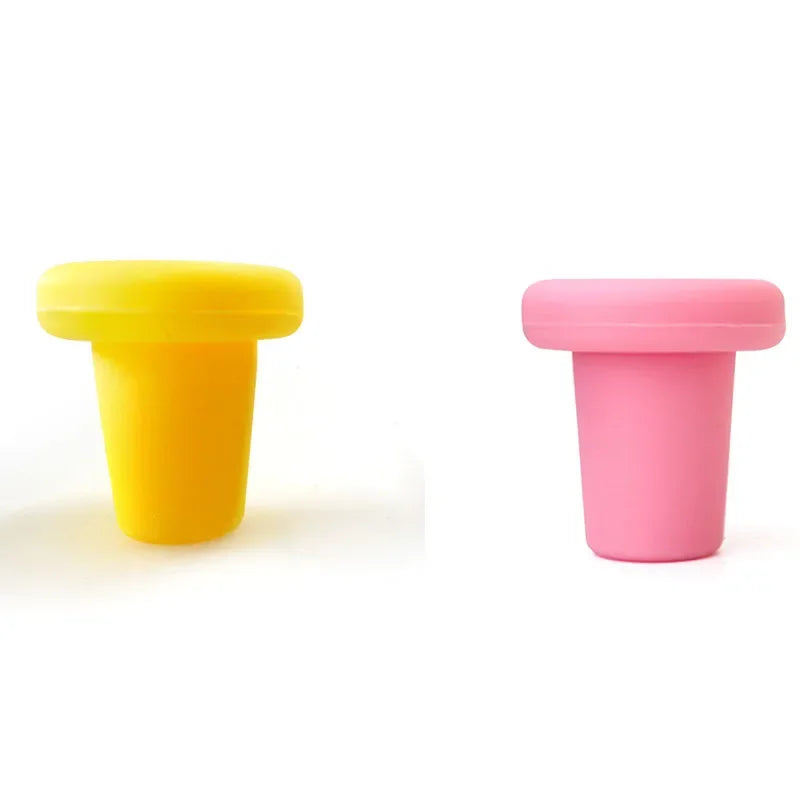 1/2/3/4pcs Silicone Bottle Stoppers Creative Wine Stoppers Bottle Caps Bar Preservation Tools Safe Healthy Home Bar Accessories Oasis Select 2pcs mix