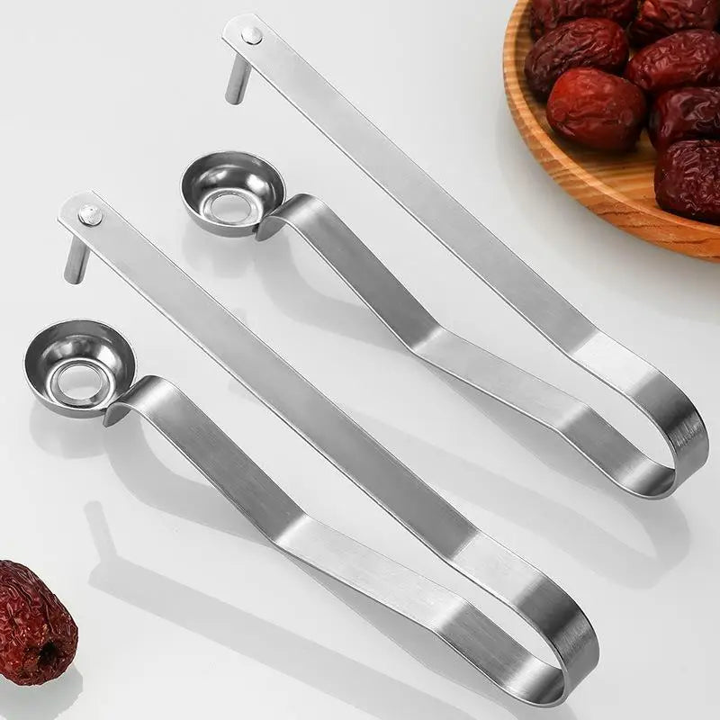 SU Stainless Steel Cherry Seed Remover Cutter Kitchen Gadgets Vegetable Tool Apples Red Dates Corers Twist Fruit Core Remove Pit Oasis Select