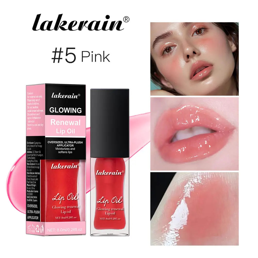 Glowing Lip Oil Moisturizing Gloss Care Of The Lips Benetitnt For Lips Plumping Nourishing Jelly Liquid Pink Plumping Gloss Oil Oasis Select color 5