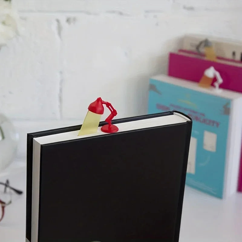 1pc Unique Cartoon Desk Lamp Shape Bookmark - Perfect for Office Stationery Oasis Select