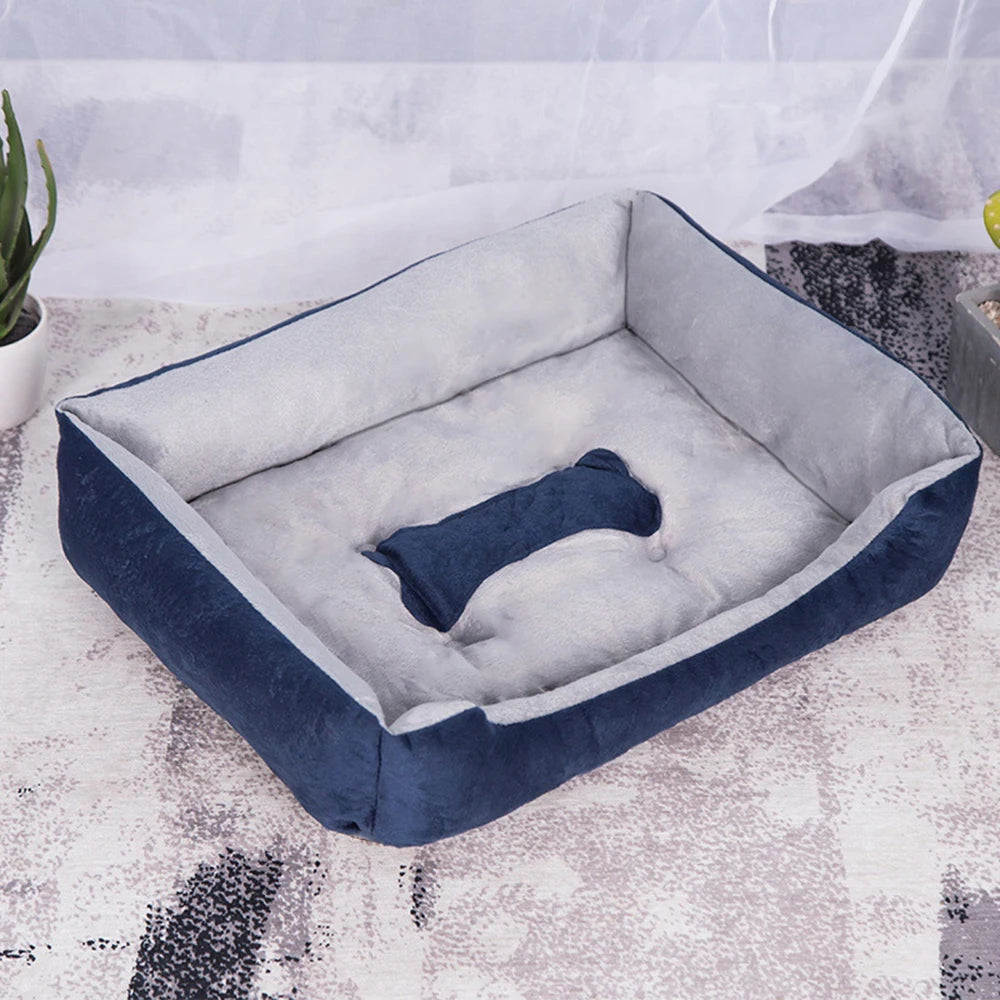 Household Convenient Mobile Pet Bed Pet Supplies Kennel for Small Medium and Large Dogs Warm Kennel Comfortable Pet Kennel Oasis Select Dark blue-XS