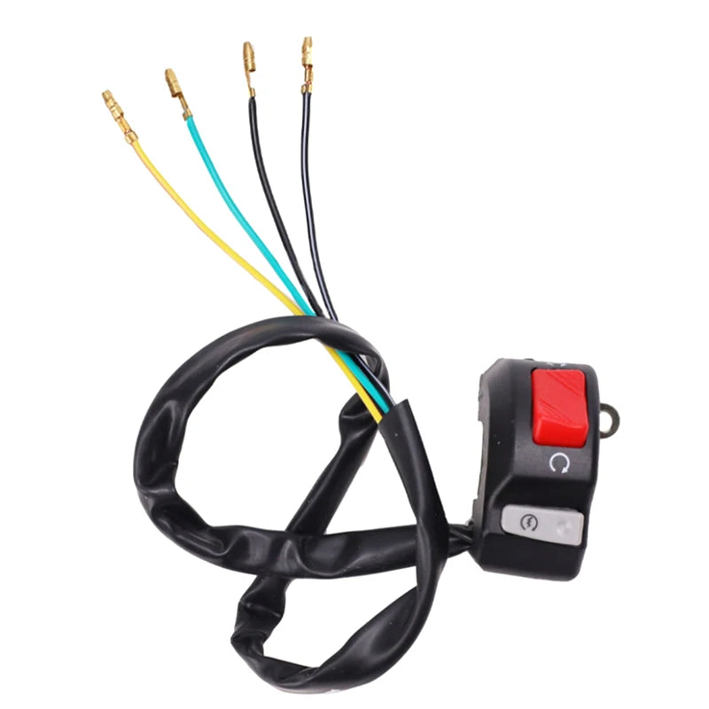 Motorcycle Switch Universal 7/8inch Handlebar Fog Hedlight Horn Start Kill Switch ON OFF Button 12V For ATV Scooters Snowmobile Oasis Select