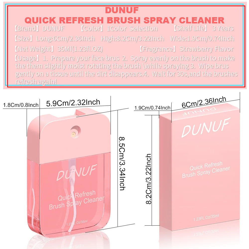 Makeup Brush & Beauty Sponge Deep Cleaning Spray 35ml