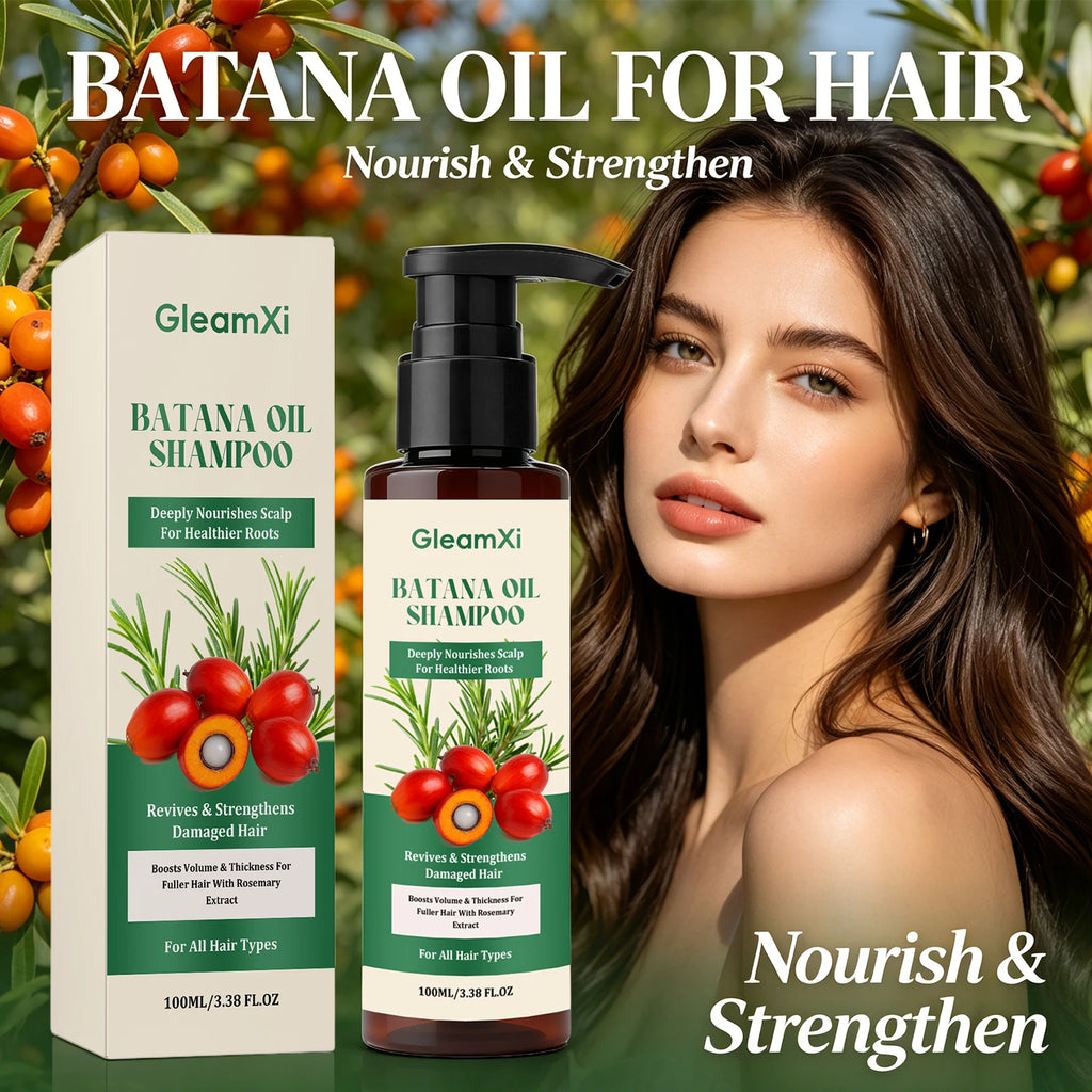 Batana Oil Shampoo with Rosemary Anti-Breakage Repair Split Ends Damaged Hair Oil Control Volumizing Shampoo for Dry Hair Oasis Select