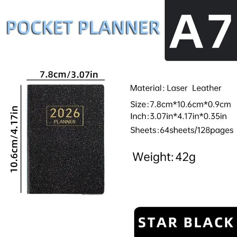 2026 Mini Pocket Planner Calendar To Do List Daily Task Checklist Planner For Home School Office Pocket Planner Calendar Oasis Select A1