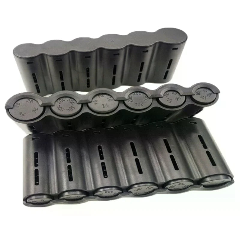 Portable 6 Slot Euro Coin Storage Dispenser with Spring - Home Waiter Driver Coins Safe Piggy Bank Euro Coins Holder Collector Oasis Select