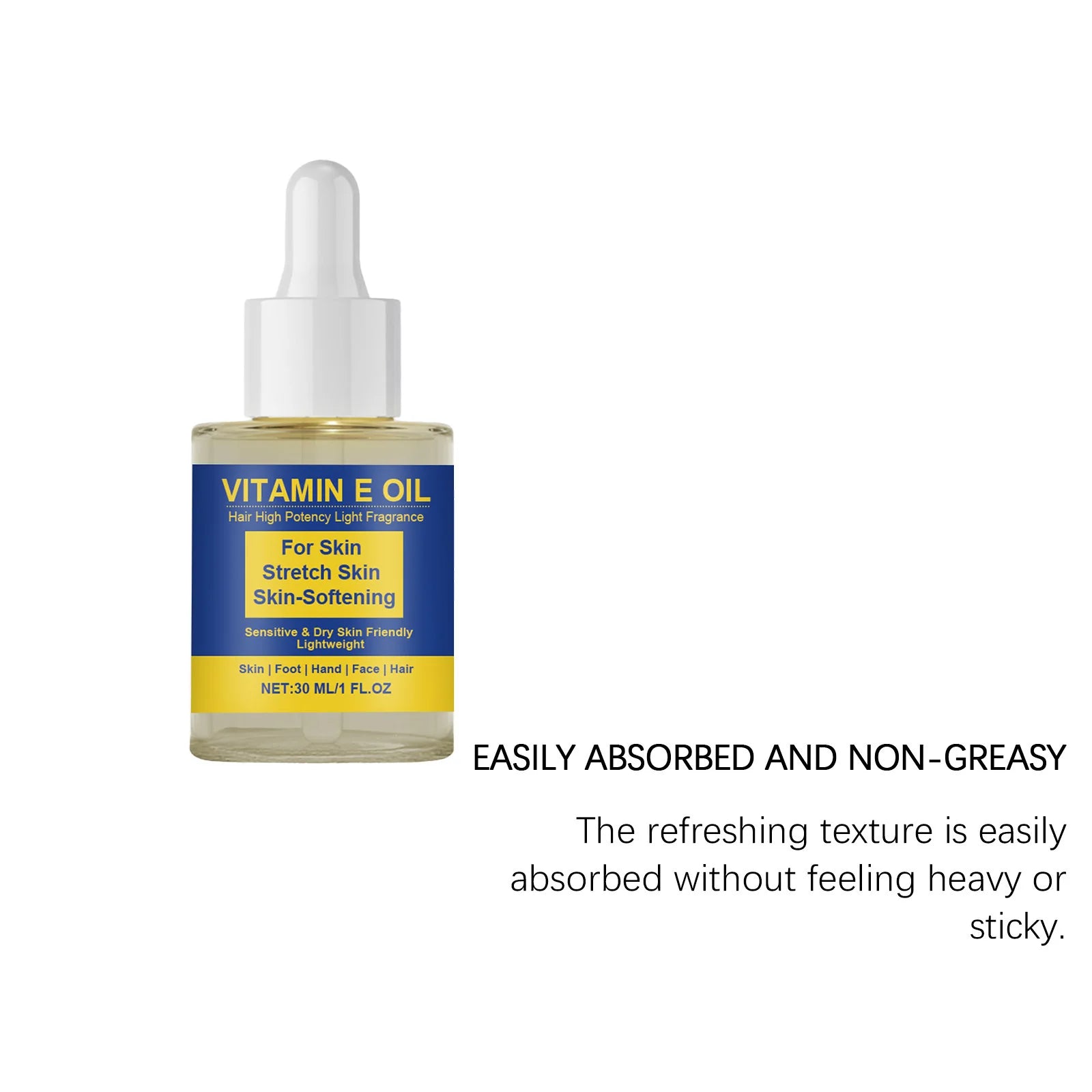 Vitamin E Body Oil Soothe Body Nourish Hands Improving Foot Roughness Reduce Dry Scalp Enhance Skin Elasticity Skincare Essence Oasis Select