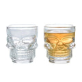 Halloween Gifts Skull Head Shot Glass Cup Creative Clear Crystal Wine Cup Liquor Whisky Vodka Beer Steins for Party Bar Oasis Select 2Pcs 50ml