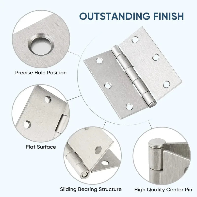 Stainless Steel Swing Hinges for Doors and Windows Mini Hinges for Hinges and Hardware Accessories for Home Doors Oasis Select