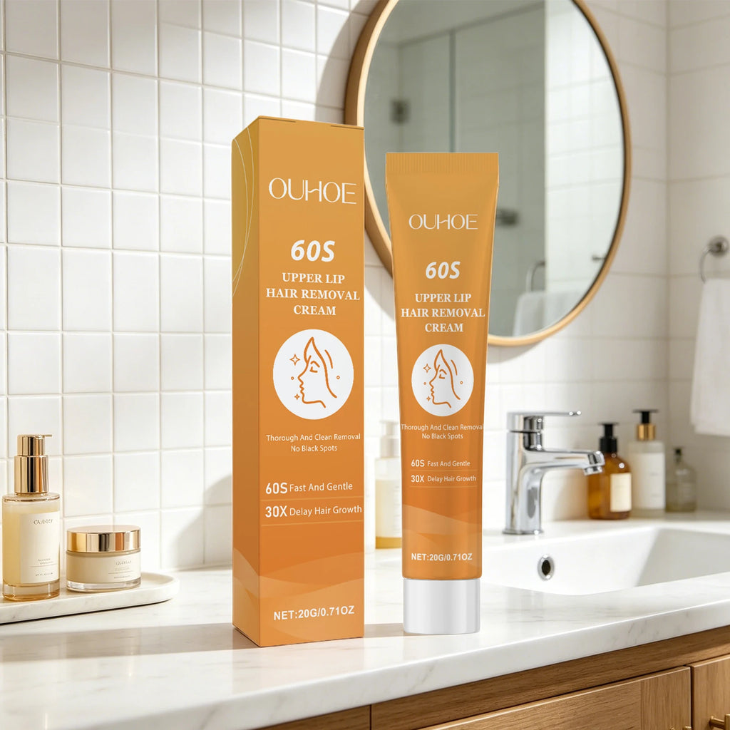 Gentle Facial and Body Hair Removal Cream for Smooth Silky Skin Mild Depilatory for Women and Men Softens Hair Depilatory Cream Oasis Select
